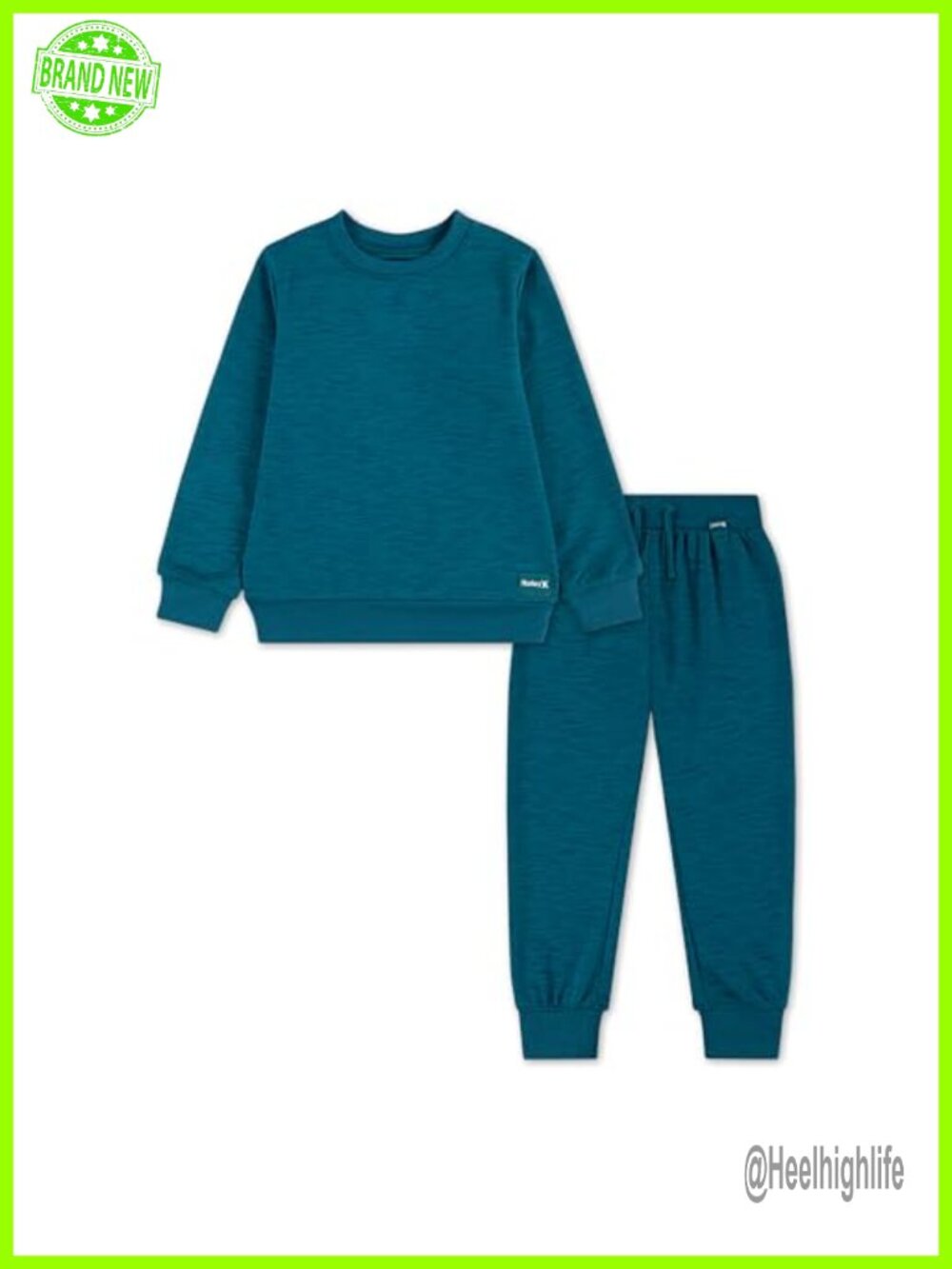 Hurley 2-Piece Sweatshirt and Joggers Set Soft French Terry Girls